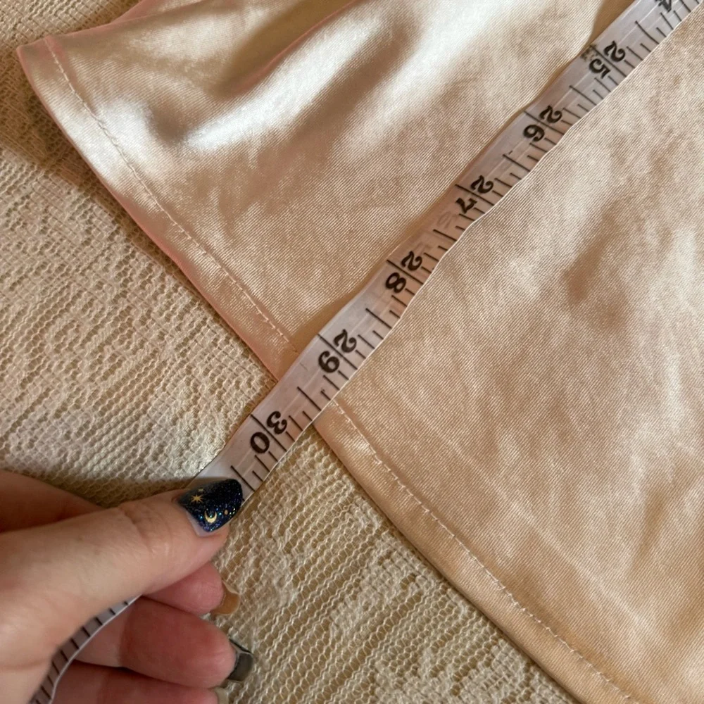 Princes Polly Stargazing satiny champagne slip dress - Picture 6 of 11